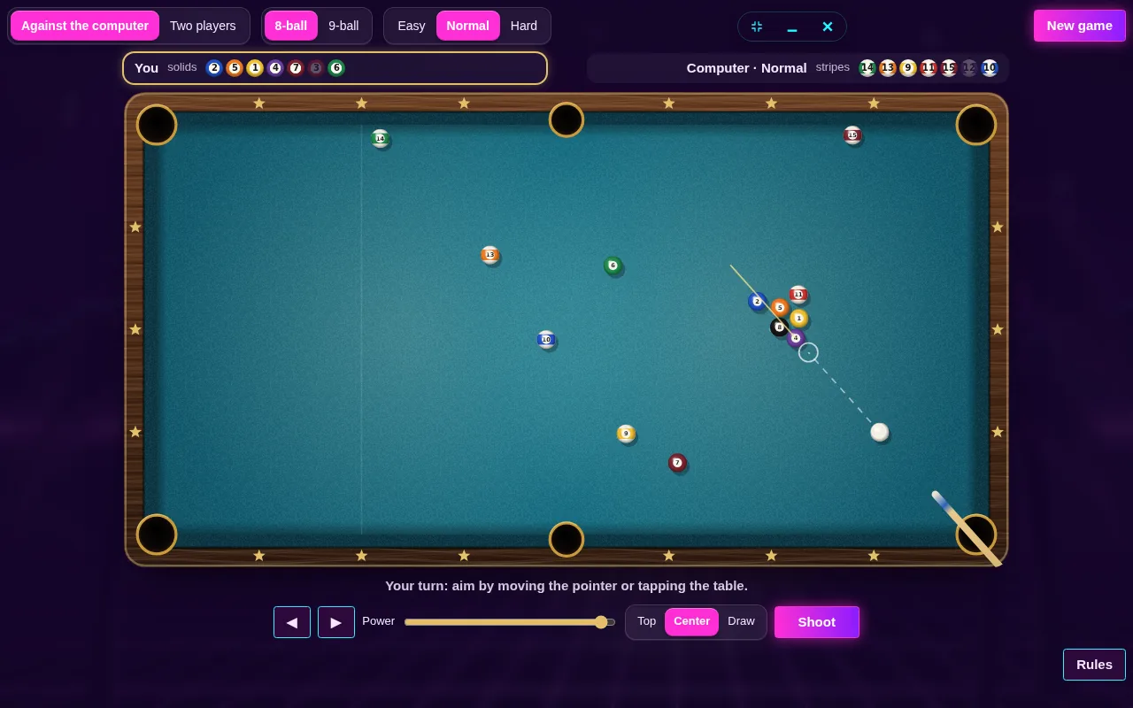 Pool open on the Arcadópolis desktop