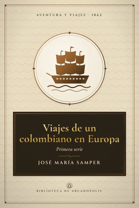 Portada de «Viajes de un colombiano en Europa»
