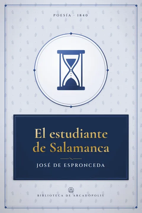 Portada de «El estudiante de Salamanca»