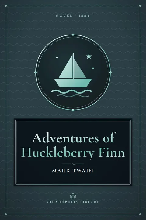 Portada de «Adventures of Huckleberry Finn»
