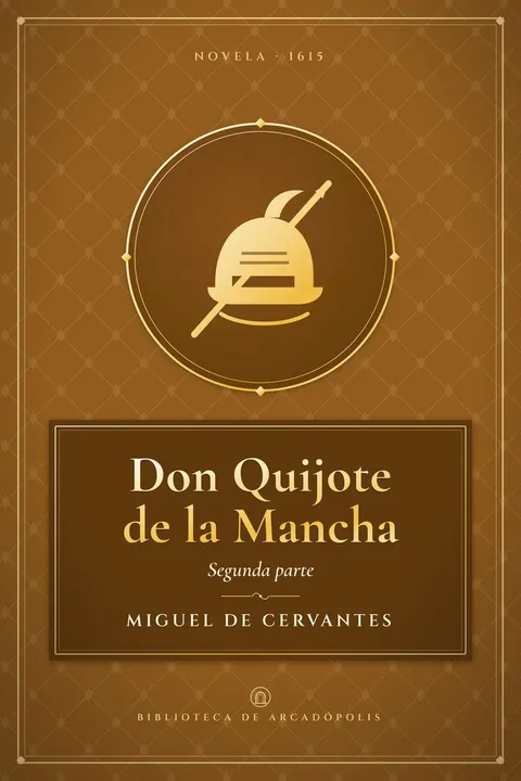 Portada de «Don Quijote de la Mancha, segunda parte»