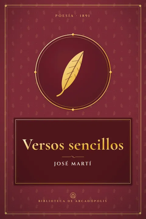 Portada de «Versos sencillos»